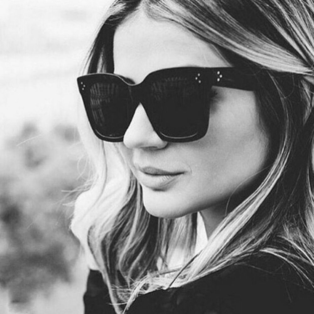 NEW Fashion Square Oversized Sunglasses - Picture 3 of 8